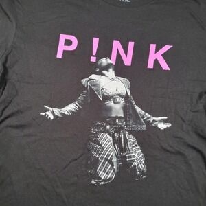 P!NK Shirt Mens XL Black Tour 2023 Back Print Graphic Tee Official Concert